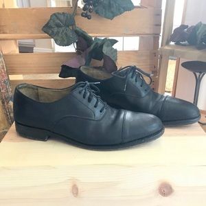 Ralph Lauren men’s black leather dress shoe